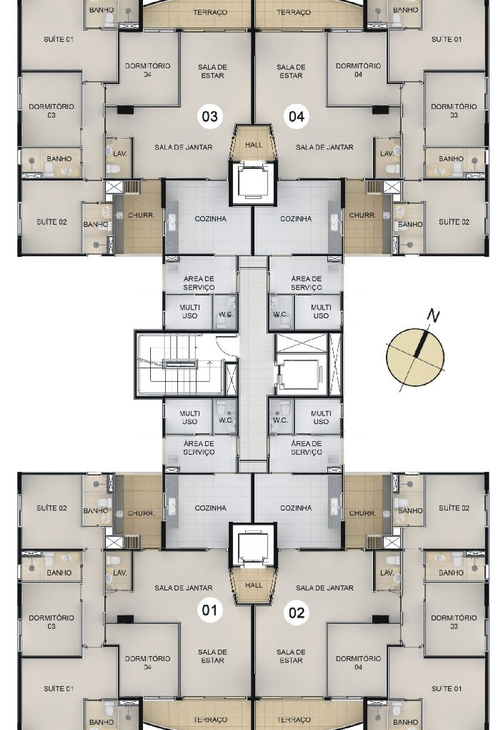 Apartamento à venda com 3 quartos, 128m² - Foto 6