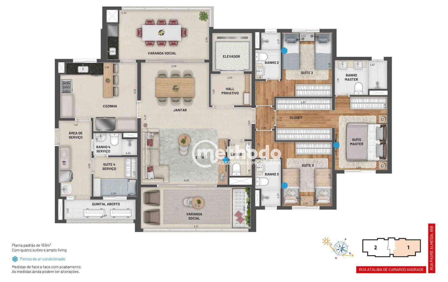 Apartamento à venda com 3 quartos, 163m² - Foto 14