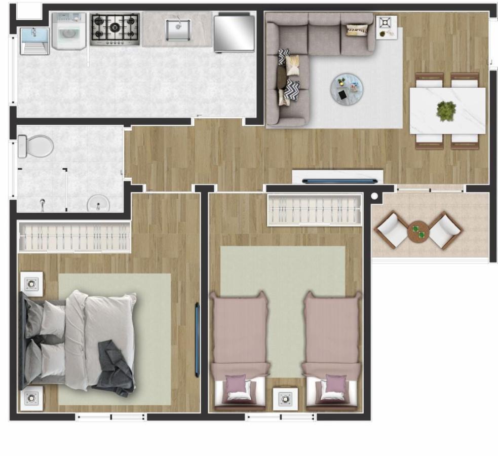 Apartamento à venda com 2 quartos, 53m² - Foto 9