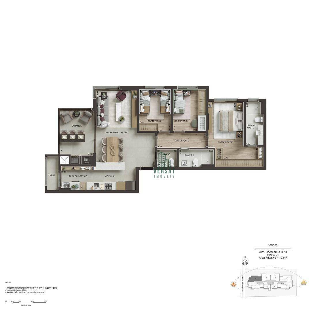 Apartamento à venda com 3 quartos, 103m² - Foto 18