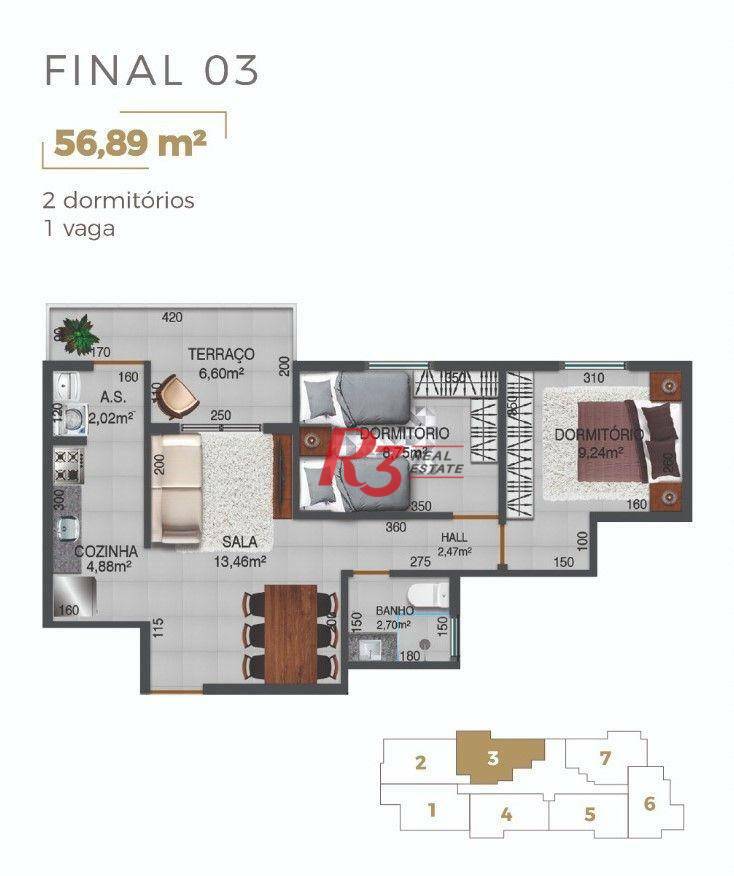 Apartamento à venda com 2 quartos, 56m² - Foto 11