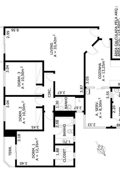 Apartamento à venda com 3 quartos, 130m² - Foto 2