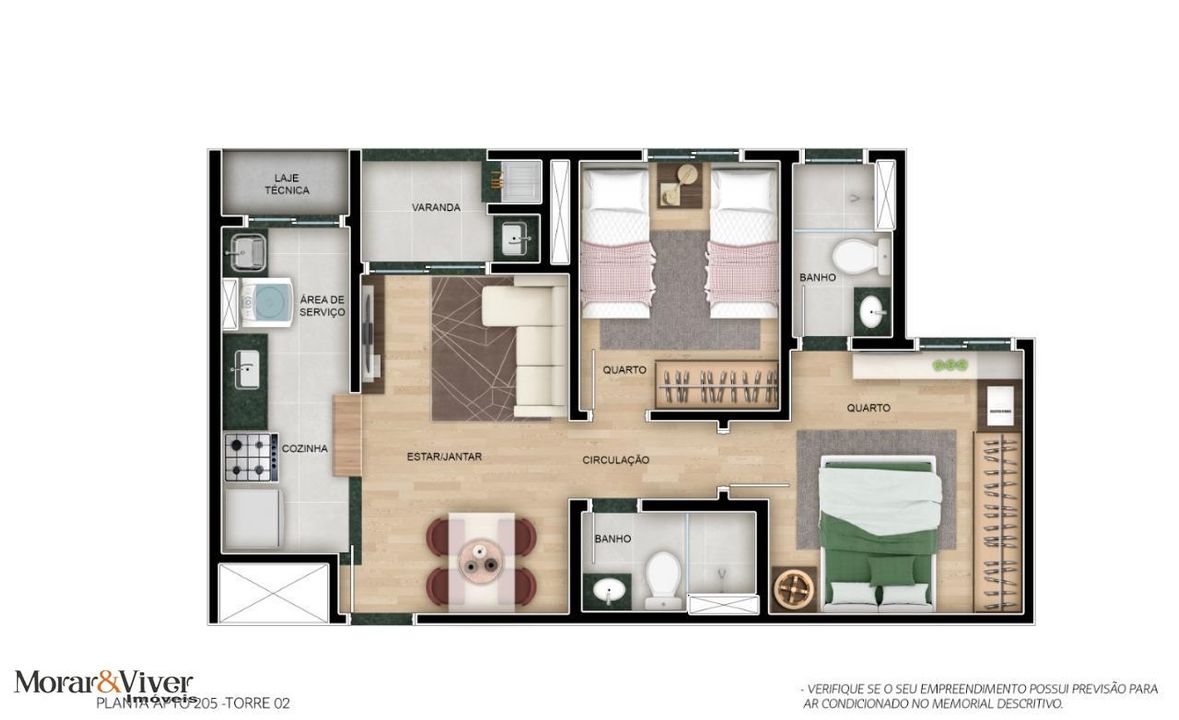 Apartamento à venda com 2 quartos, 48m² - Foto 11