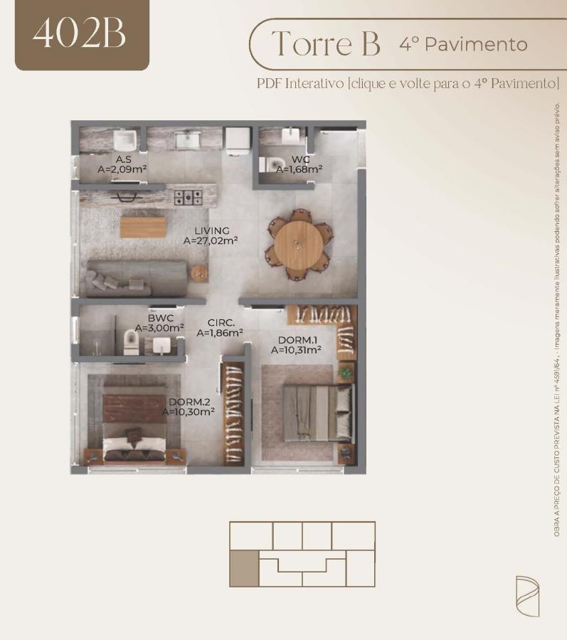 Apartamento à venda com 2 quartos, 61m² - Foto 16