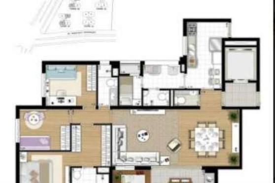 Apartamento à venda com 4 quartos, 128m² - Foto 4