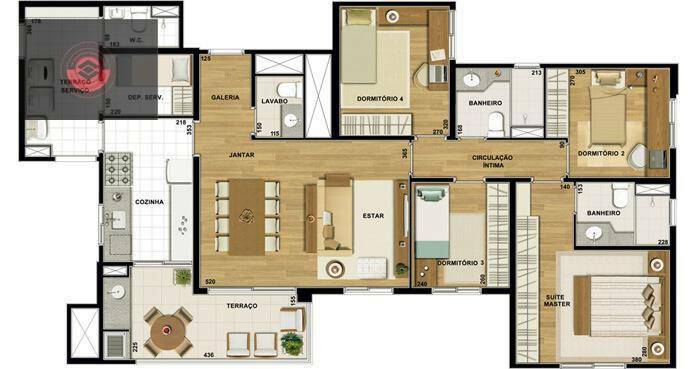 Apartamento à venda com 4 quartos, 115m² - Foto 30