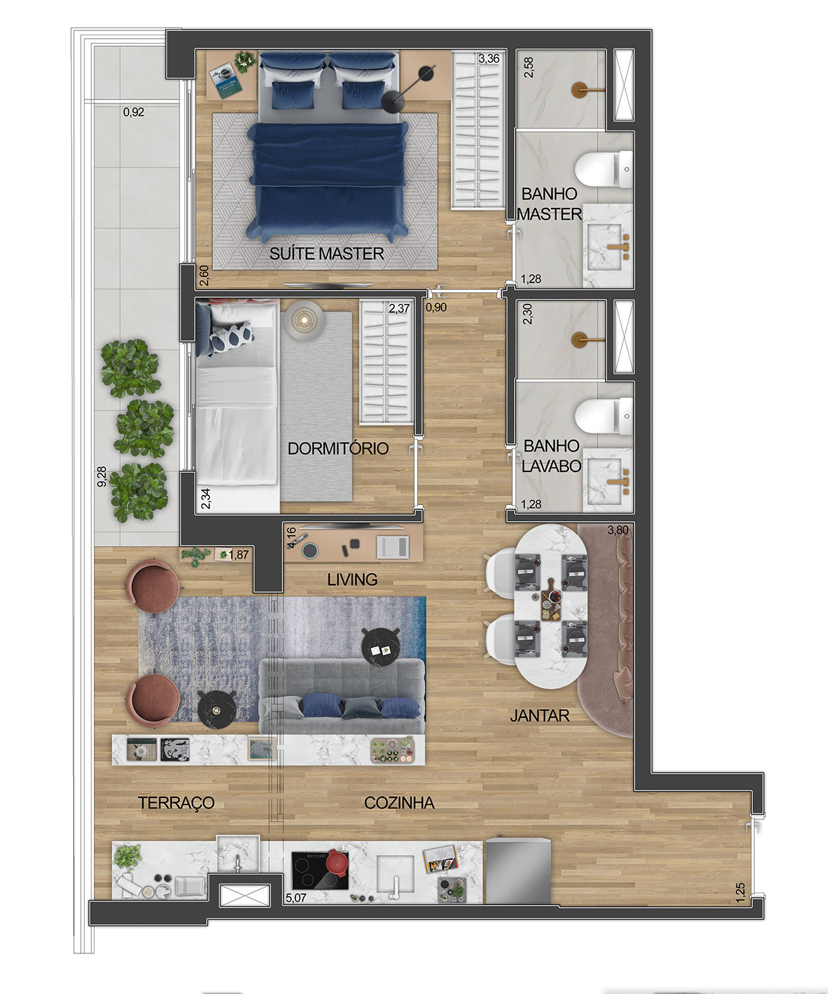 Apartamento à venda com 2 quartos, 58m² - Foto 13