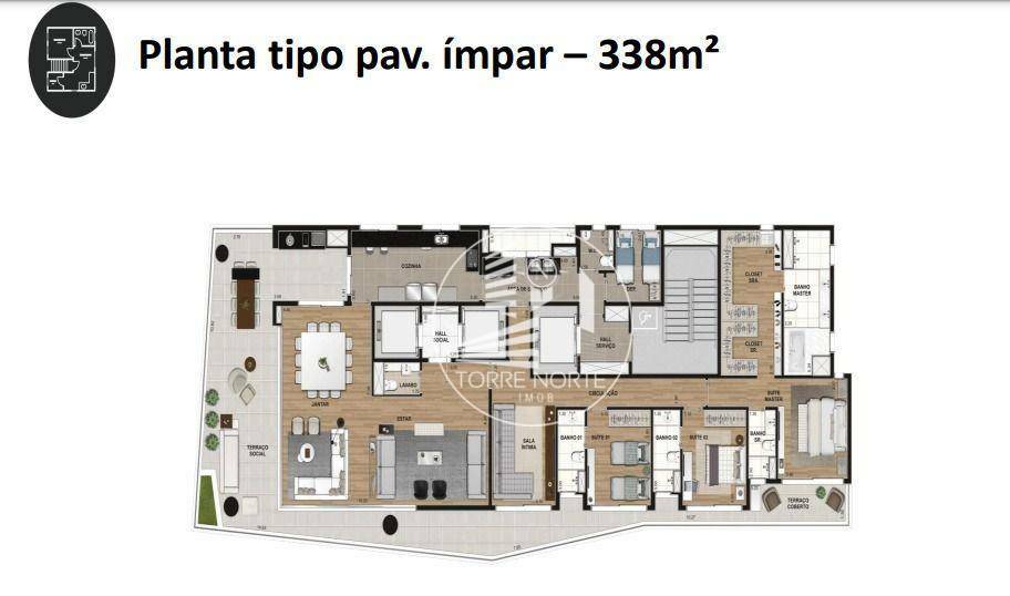 Apartamento à venda com 4 quartos, 340m² - Foto 16