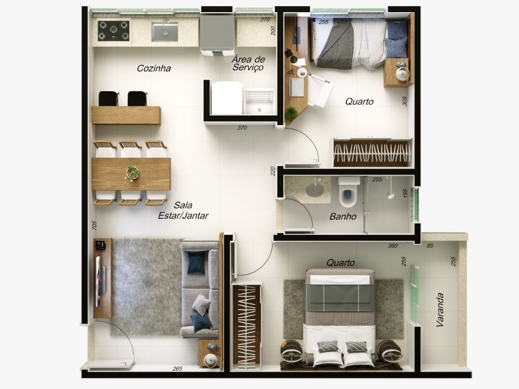 Apartamento à venda com 2 quartos, 50m² - Foto 2