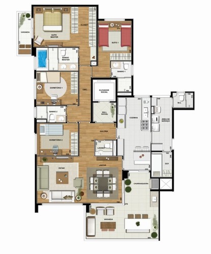 Apartamento à venda com 4 quartos, 184m² - Foto 7