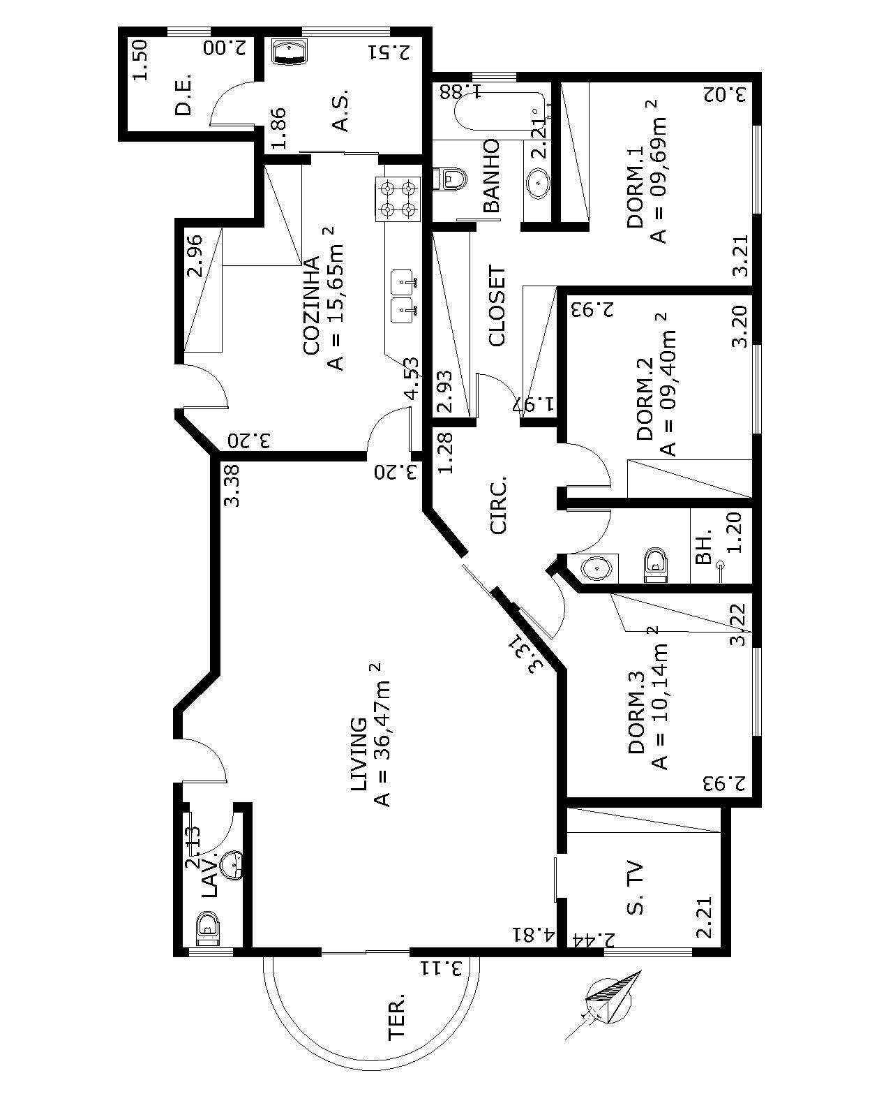 Apartamento à venda com 3 quartos, 135m² - Foto 3