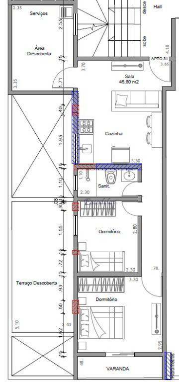 Apartamento à venda com 2 quartos, 61m² - Foto 5