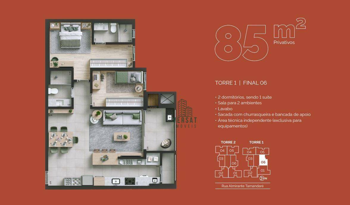 Apartamento à venda com 2 quartos, 85m² - Foto 16