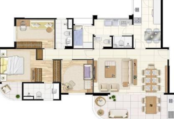 Apartamento à venda com 3 quartos, 120m² - Foto 2