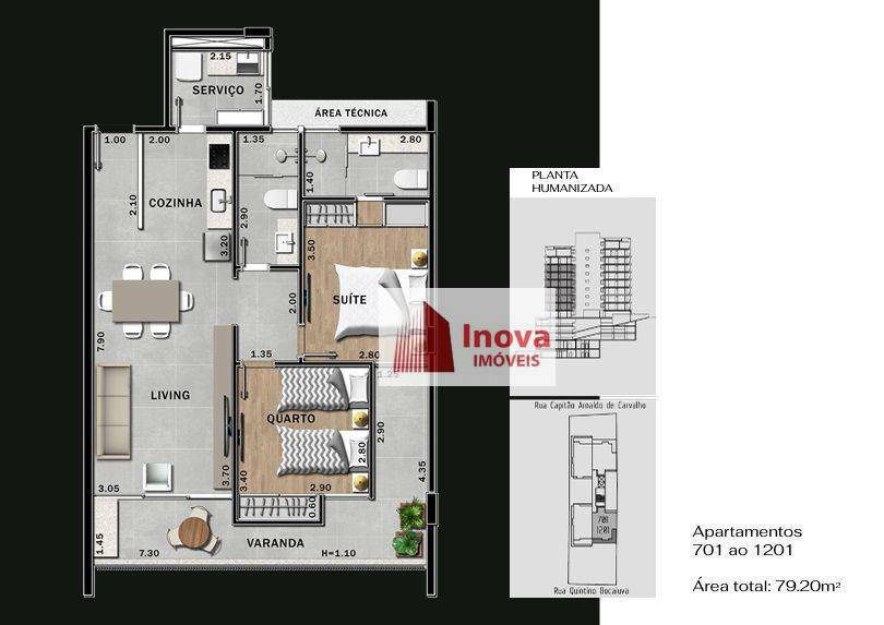 Apartamento à venda com 2 quartos, 79m² - Foto 13