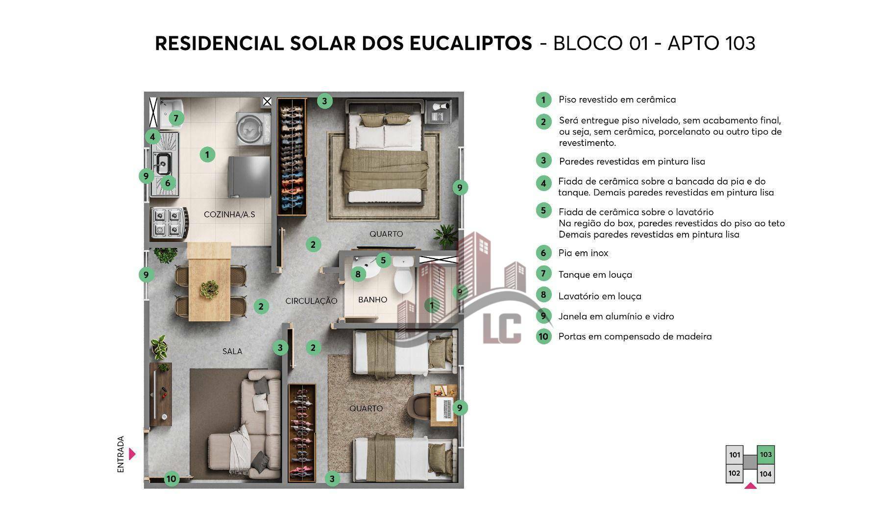 Apartamento, 2 quartos, 51 m² - Foto 4