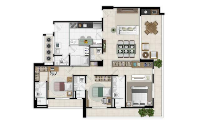 Apartamento à venda com 3 quartos, 132m² - Foto 19