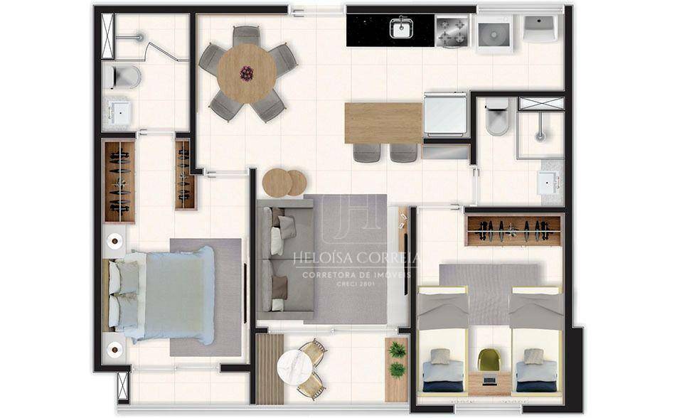 Apartamento à venda com 2 quartos, 55m² - Foto 25