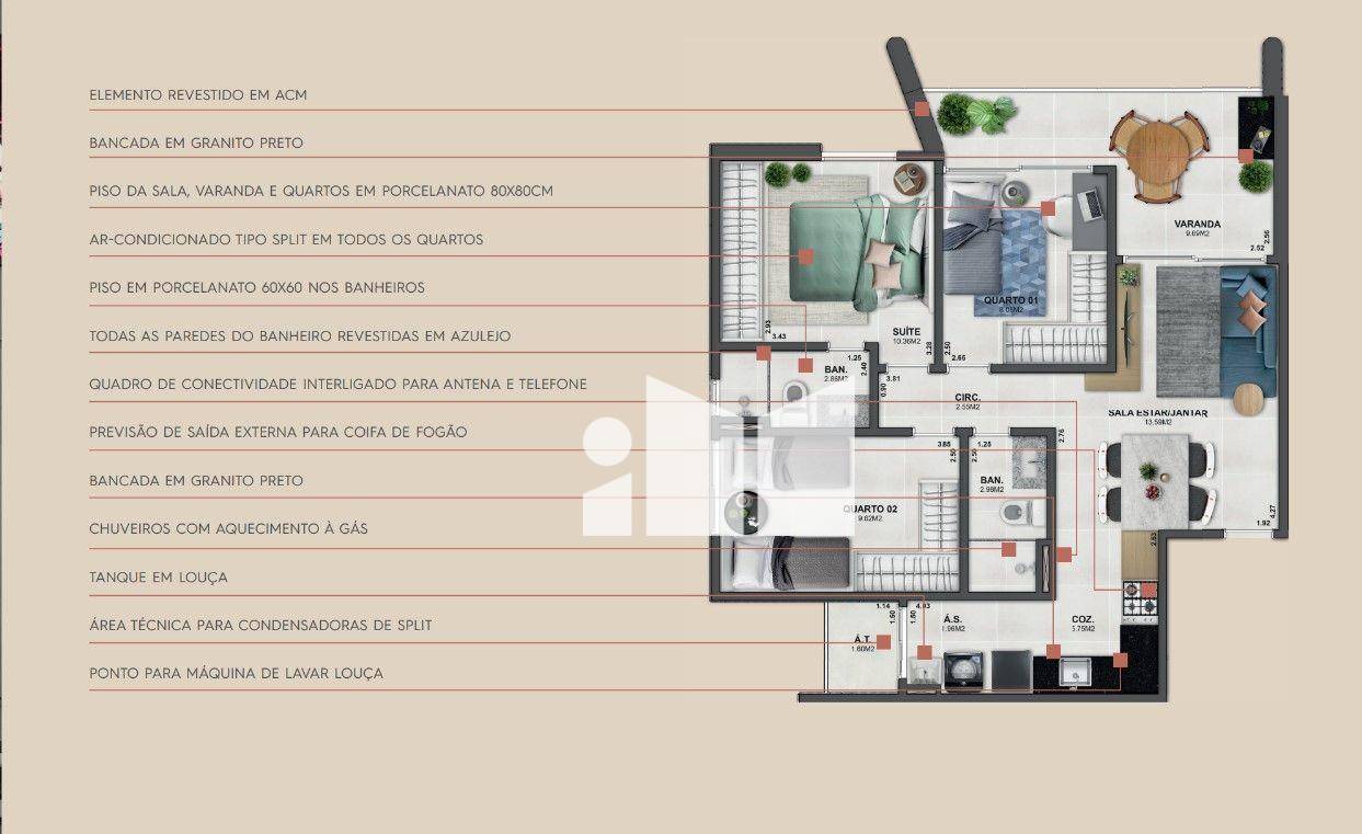 Apartamento à venda com 3 quartos, 78m² - Foto 15