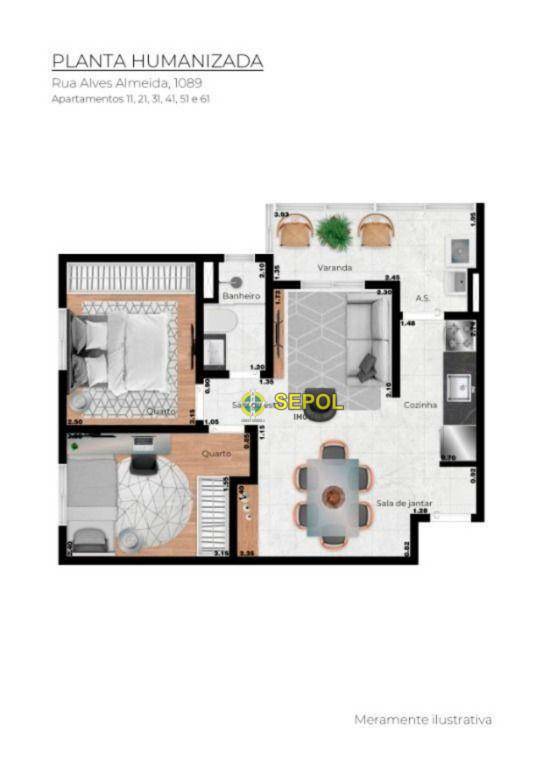 Apartamento à venda com 2 quartos, 50m² - Foto 16