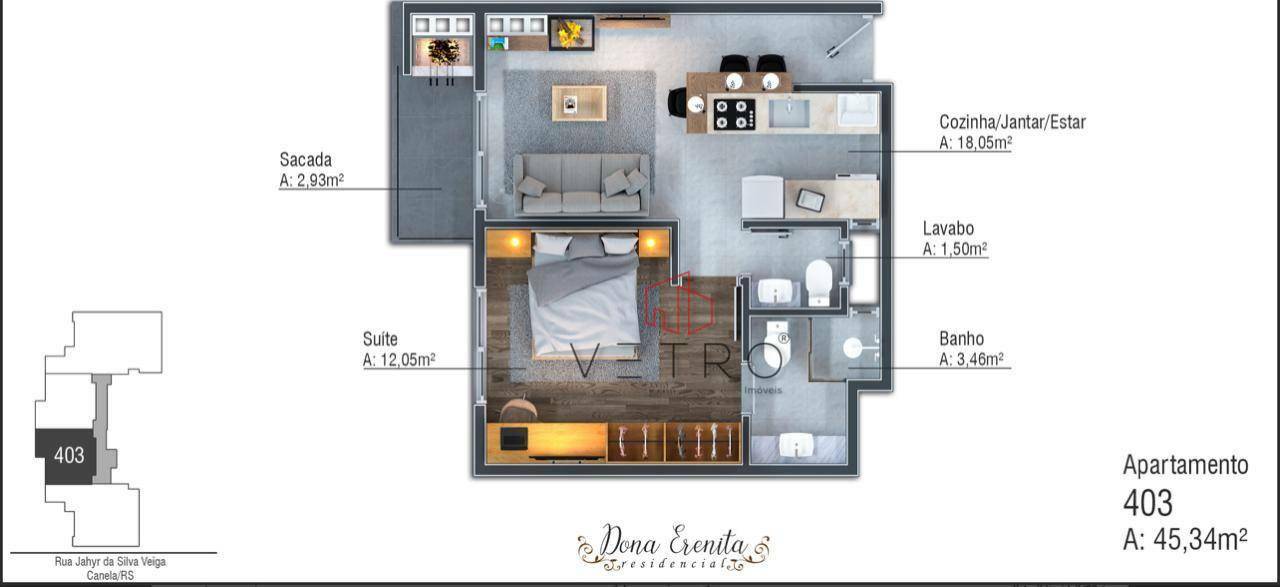 Apartamento à venda com 1 quarto, 58m² - Foto 14