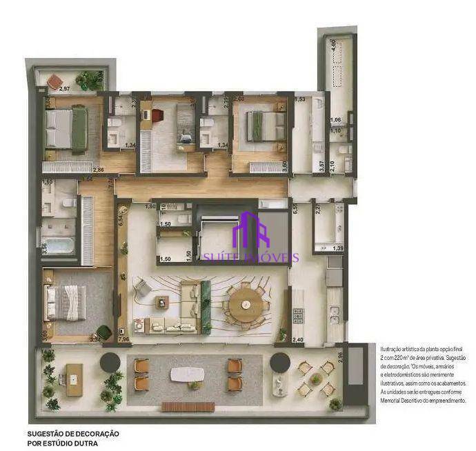 Apartamento à venda com 4 quartos, 265m² - Foto 13