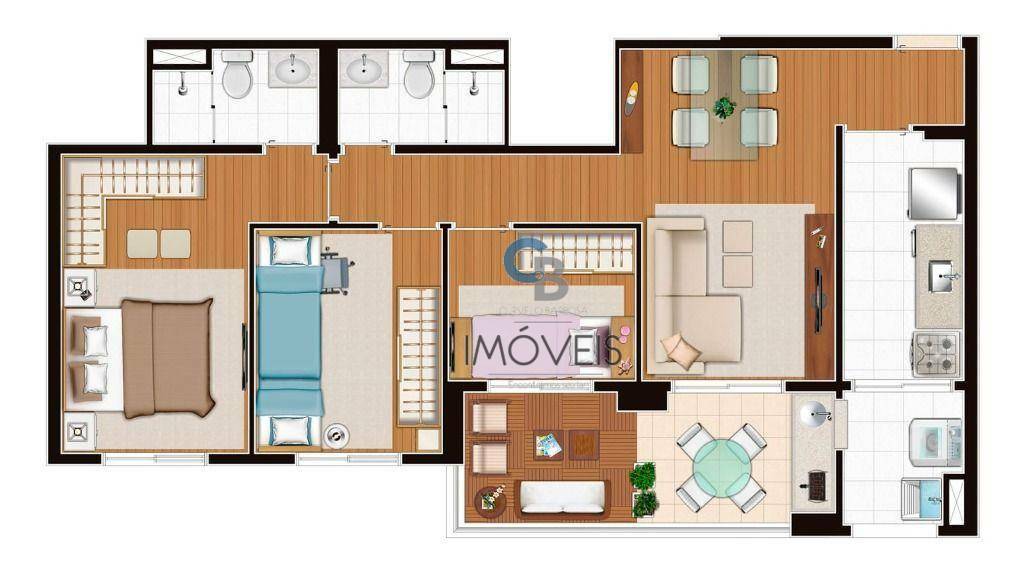 Apartamento à venda com 3 quartos, 73m² - Foto 19