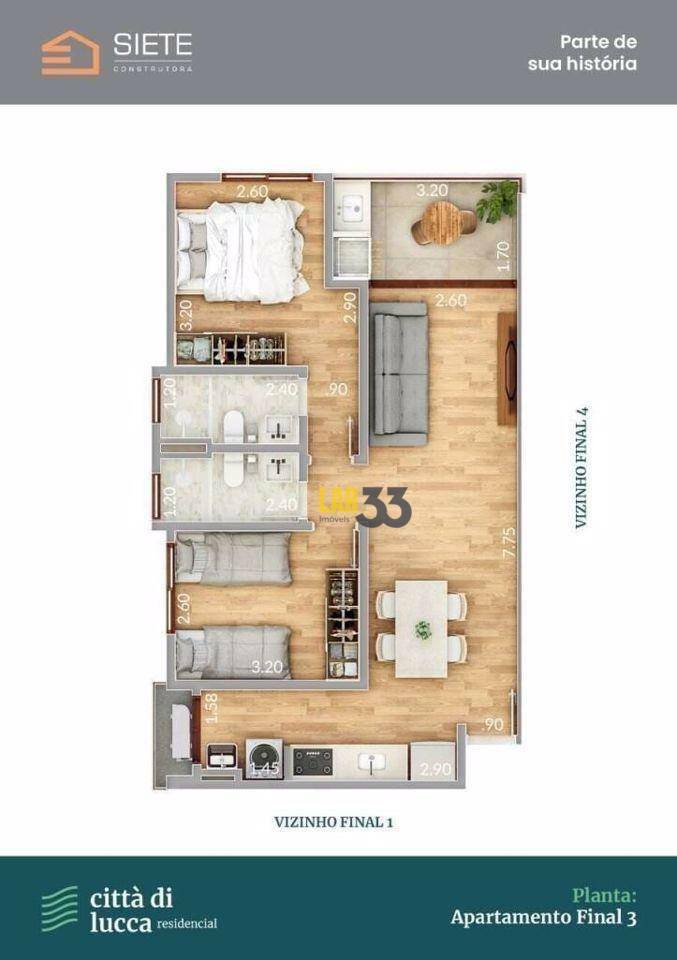 Apartamento à venda com 2 quartos, 98m² - Foto 18