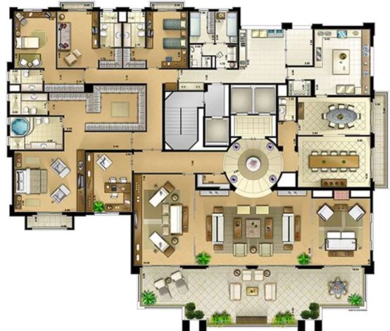 Apartamento à venda com 4 quartos, 607m² - Foto 2