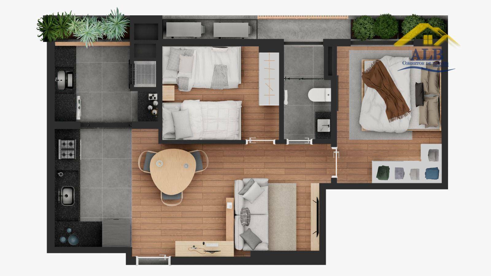 Apartamento à venda com 2 quartos, 50m² - Foto 15