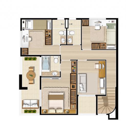 Apartamento à venda com 3 quartos, 124m² - Foto 12