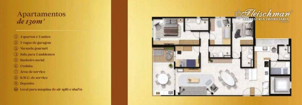 Apartamento à venda com 4 quartos, 130m² - Foto 6