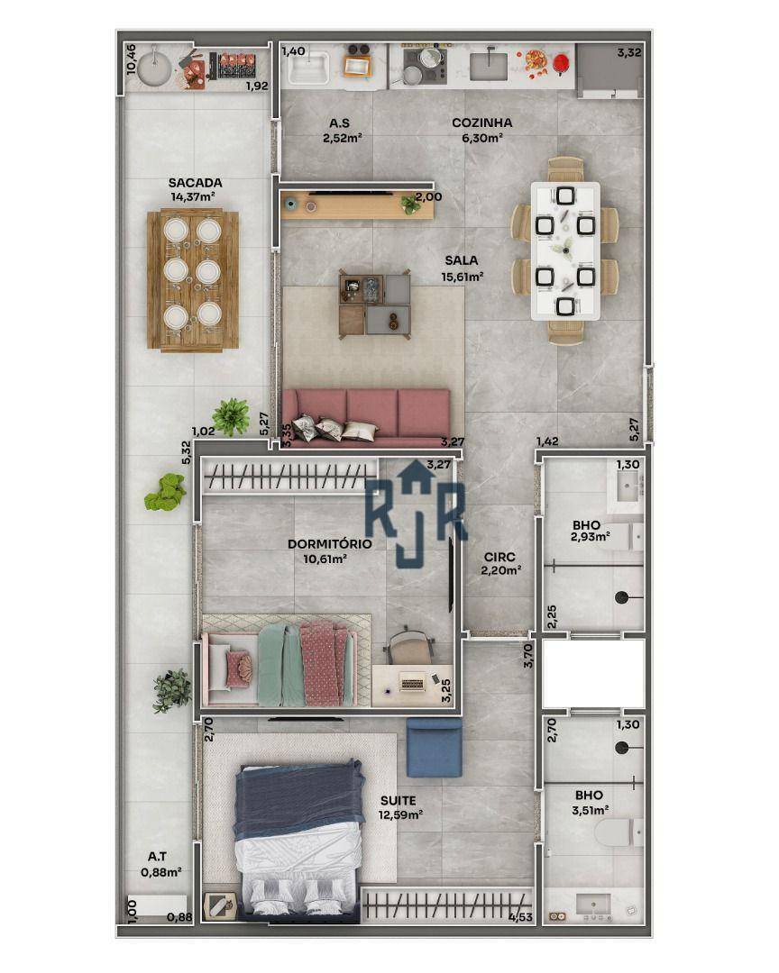 Apartamento à venda com 2 quartos, 80m² - Foto 27