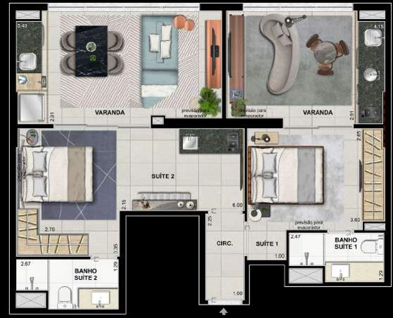 Apartamento à venda com 2 quartos, 95m² - Foto 34