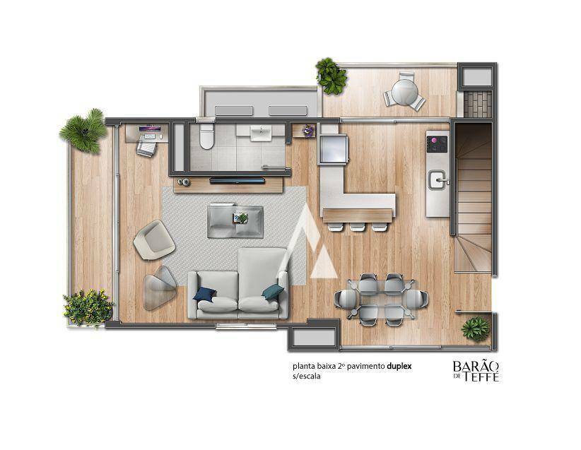 Apartamento à venda com 2 quartos, 66m² - Foto 7