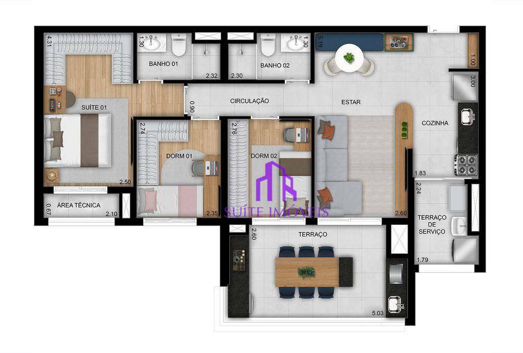 Apartamento à venda com 1 quarto, 41m² - Foto 30