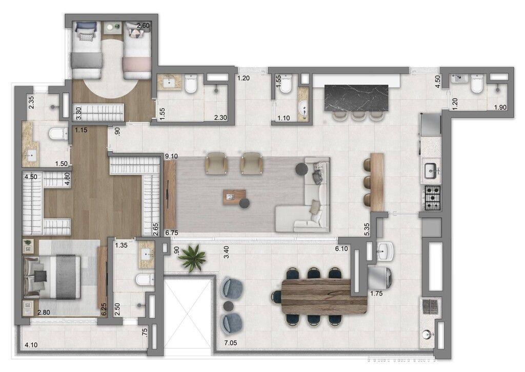 Apartamento à venda com 3 quartos, 138m² - Foto 22