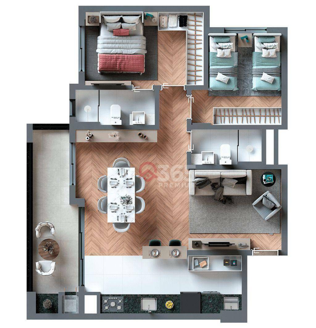 Cobertura, 3 quartos, 157 m² - Foto 28