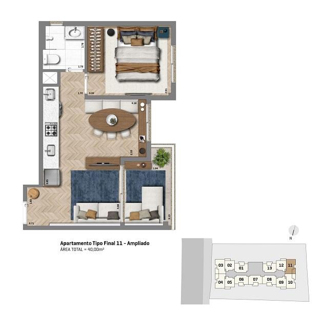 Apartamento à venda com 2 quartos, 2940m² - Foto 39