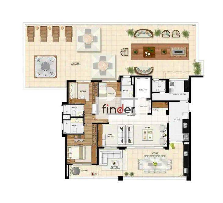 Apartamento à venda com 3 quartos, 135m² - Foto 38