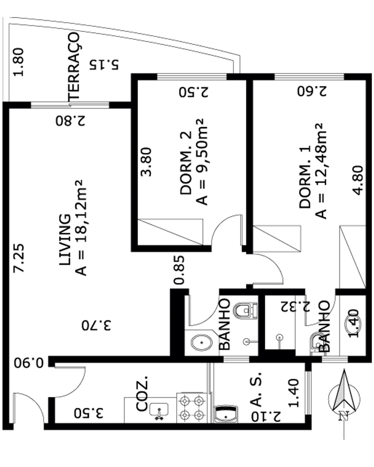 Apartamento à venda com 2 quartos, 78m² - Foto 15