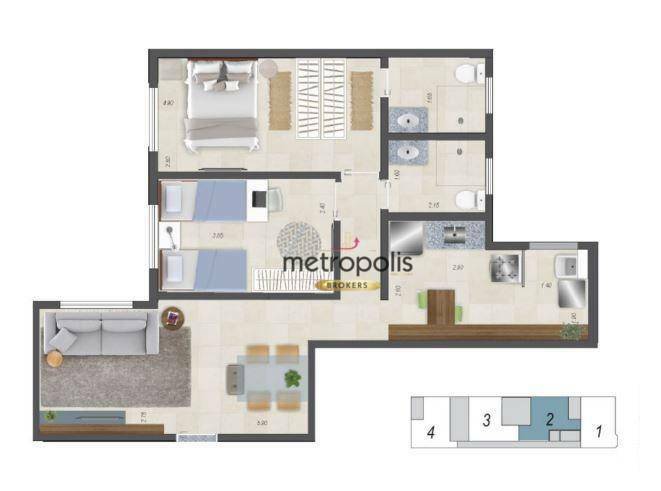 Apartamento à venda com 2 quartos, 69m² - Foto 15