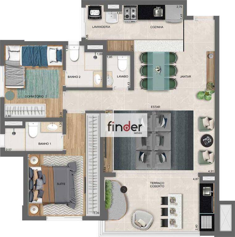 Apartamento à venda com 3 quartos, 85m² - Foto 30