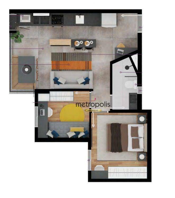 Apartamento à venda com 2 quartos, 44m² - Foto 12