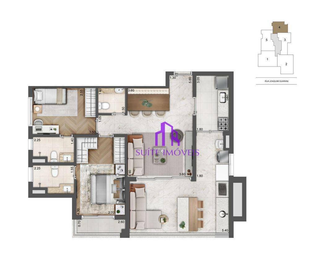 Apartamento à venda com 3 quartos, 156m² - Foto 23