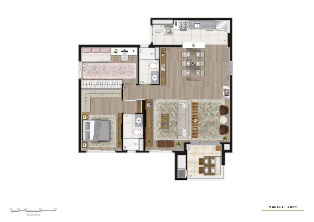 Apartamento à venda com 3 quartos, 11344m² - Foto 26