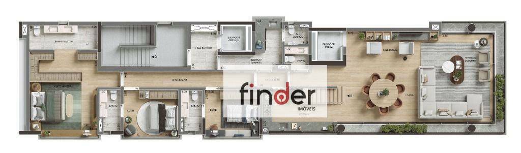 Apartamento à venda com 3 quartos, 181m² - Foto 45