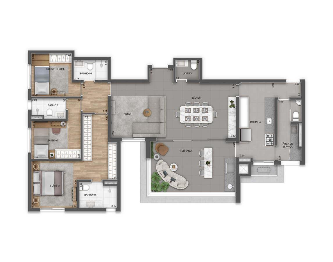 Apartamento à venda com 4 quartos, 141m² - Foto 23