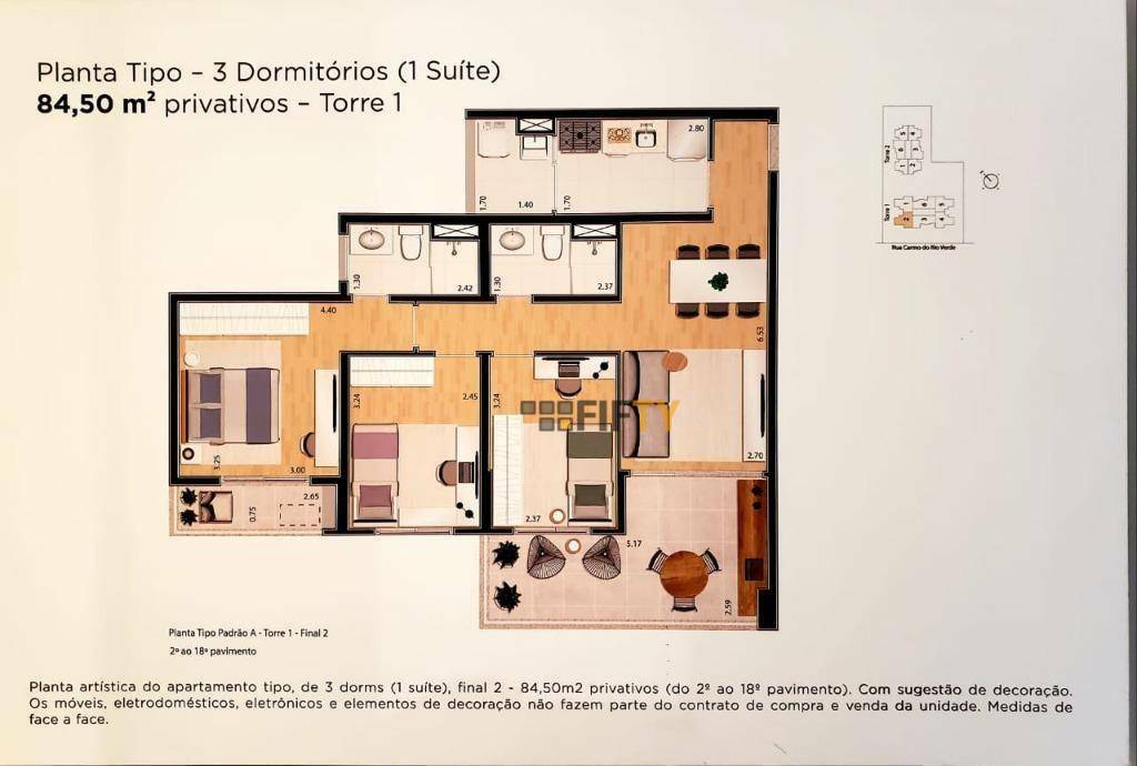 Apartamento à venda com 3 quartos, 84m² - Foto 21