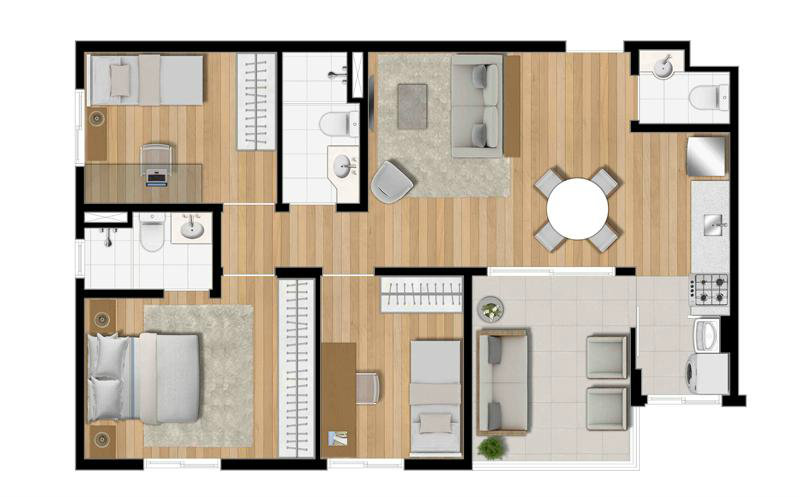 Apartamento à venda com 3 quartos, 68m² - Foto 15